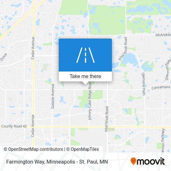 Farmington Way map