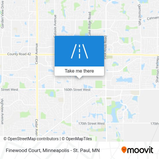 Finewood Court map