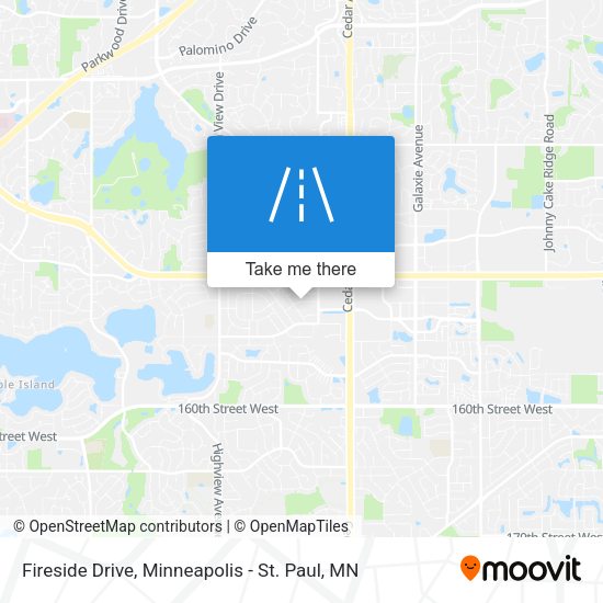Fireside Drive map