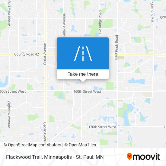 Flackwood Trail map