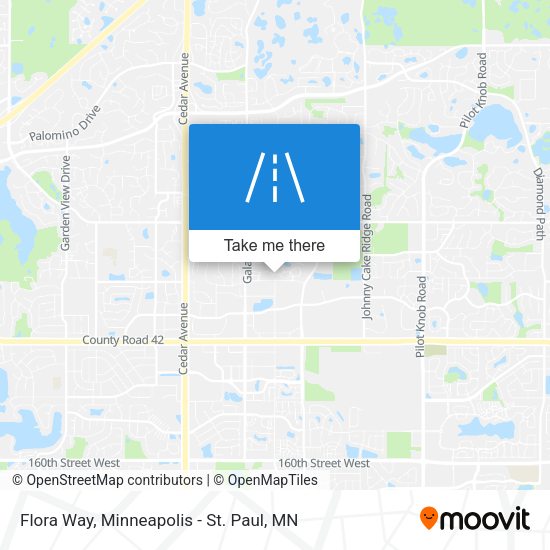 Flora Way map