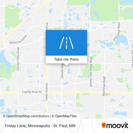 Friday Lane map