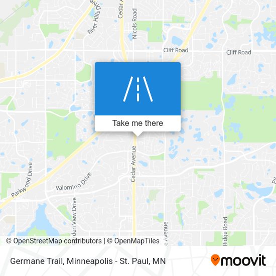 Germane Trail map