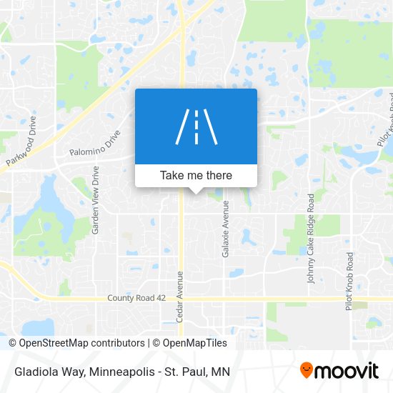 Gladiola Way map