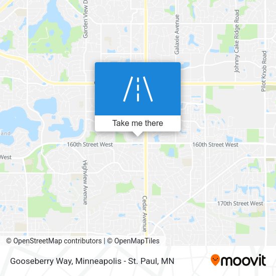 Mapa de Gooseberry Way