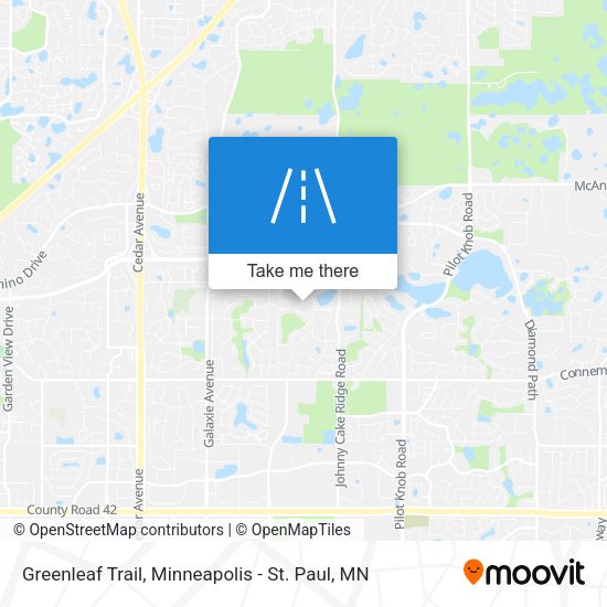 Greenleaf Trail map