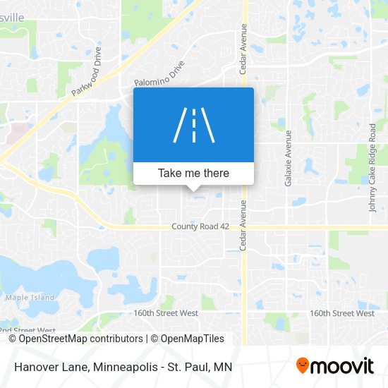Hanover Lane map