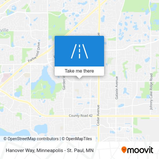Hanover Way map