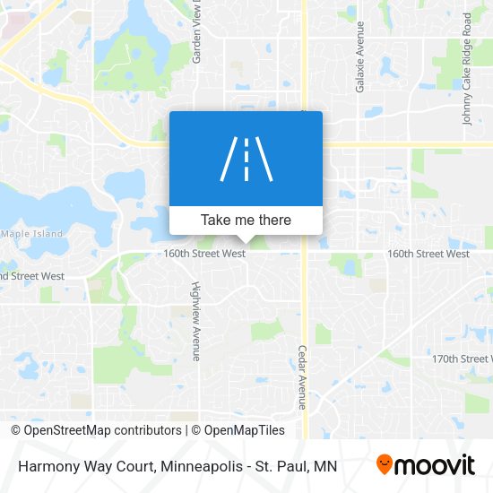 Harmony Way Court map