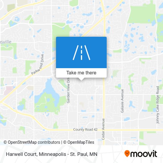 Mapa de Harwell Court
