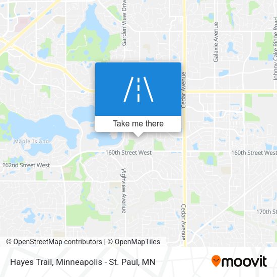 Hayes Trail map