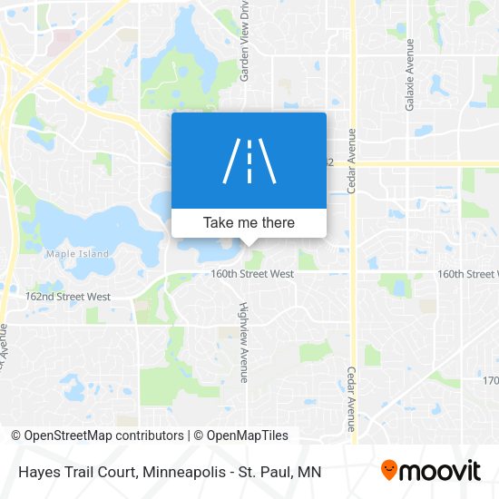 Hayes Trail Court map