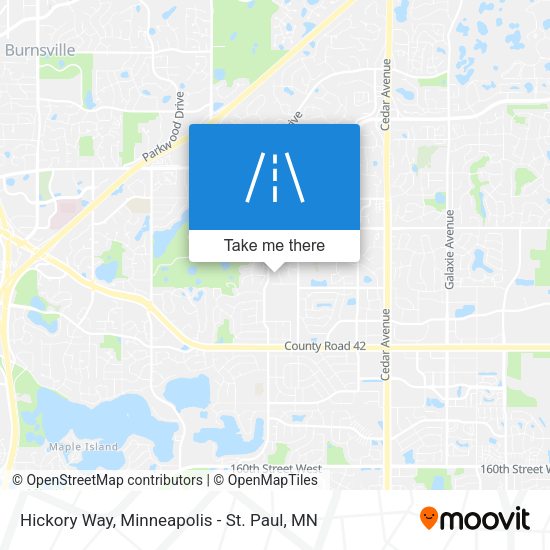 Hickory Way map
