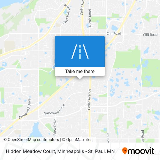 Mapa de Hidden Meadow Court