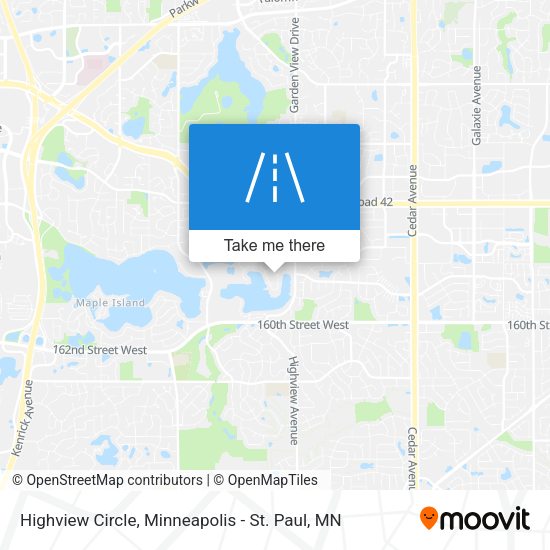 Highview Circle map