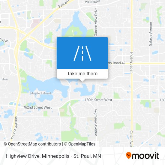 Highview Drive map
