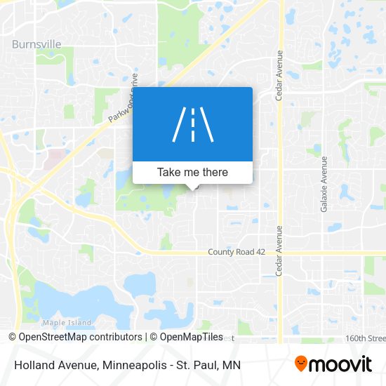 Holland Avenue map