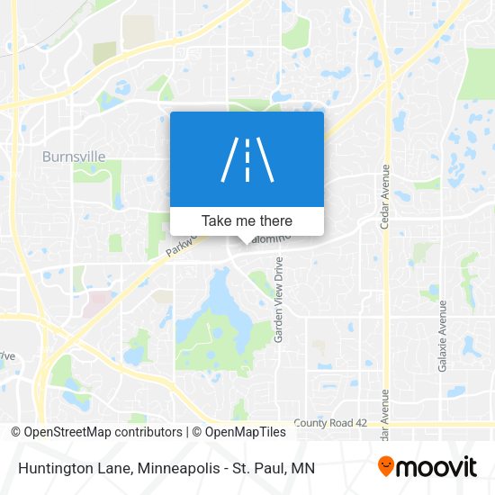 Huntington Lane map