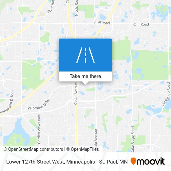 Lower 127th Street West map
