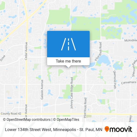 Lower 134th Street West map