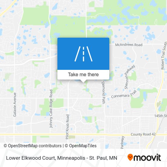 Mapa de Lower Elkwood Court