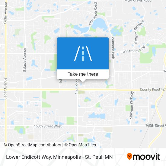 Mapa de Lower Endicott Way