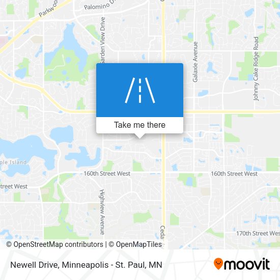Newell Drive map