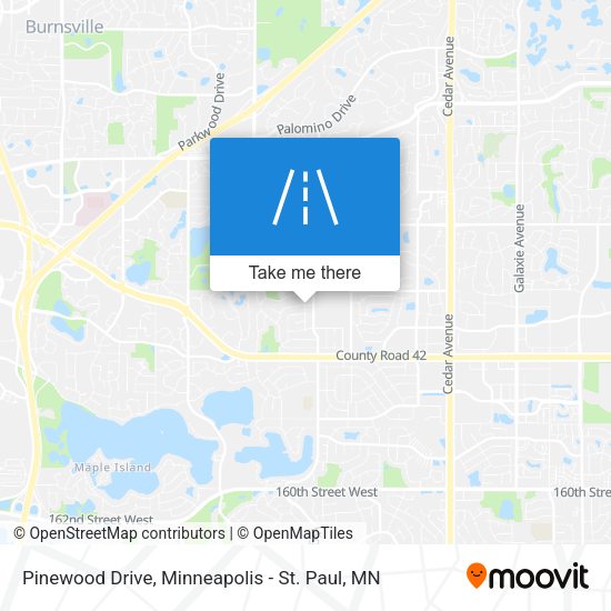 Mapa de Pinewood Drive