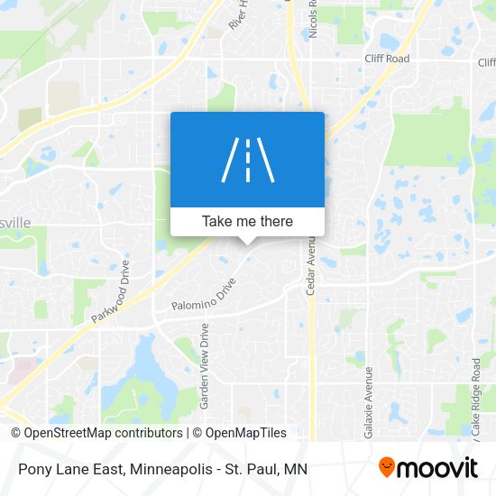 Mapa de Pony Lane East