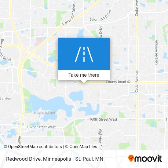 Redwood Drive map