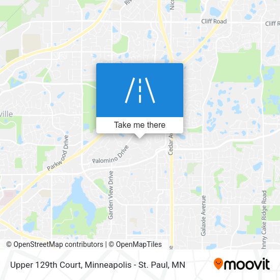 Mapa de Upper 129th Court