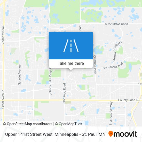 Upper 141st Street West map
