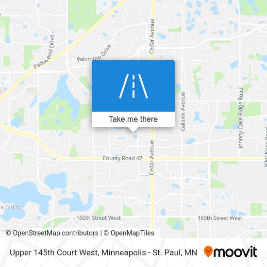 Mapa de Upper 145th Court West