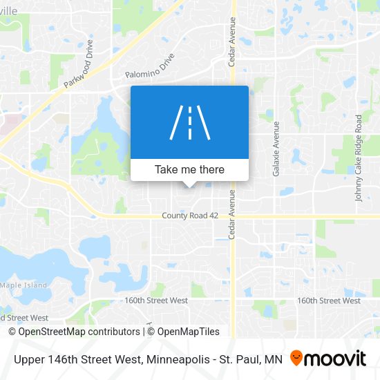 Mapa de Upper 146th Street West