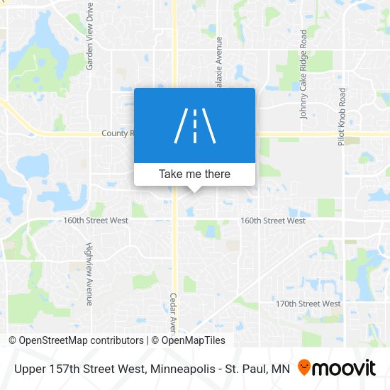 Upper 157th Street West map