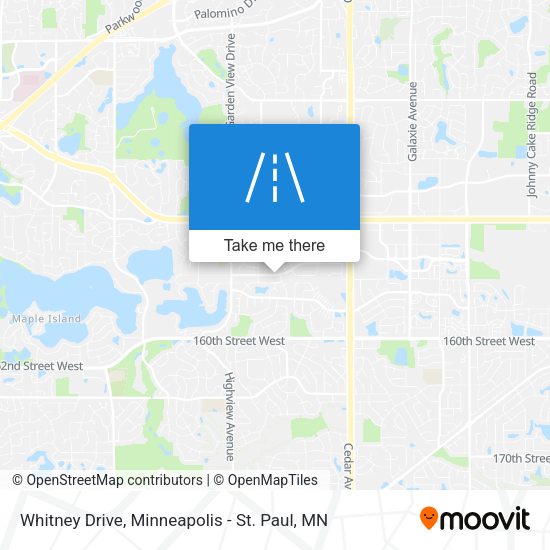 Whitney Drive map
