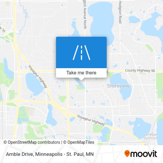 Amble Drive map