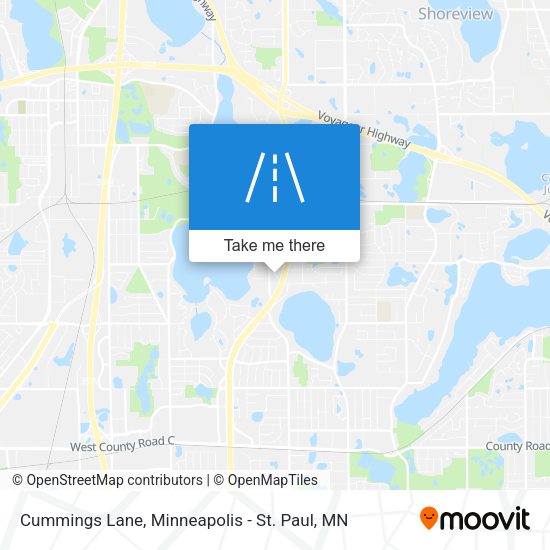 Cummings Lane map