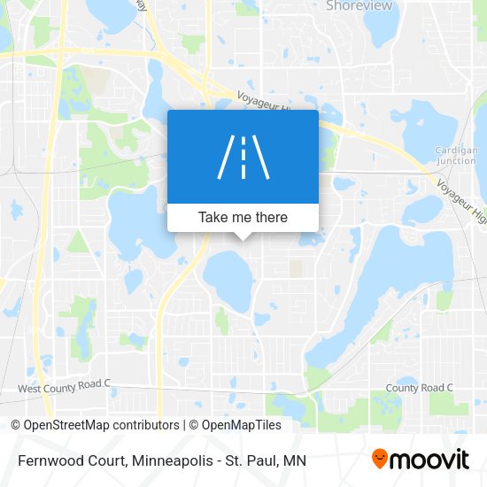 Fernwood Court map