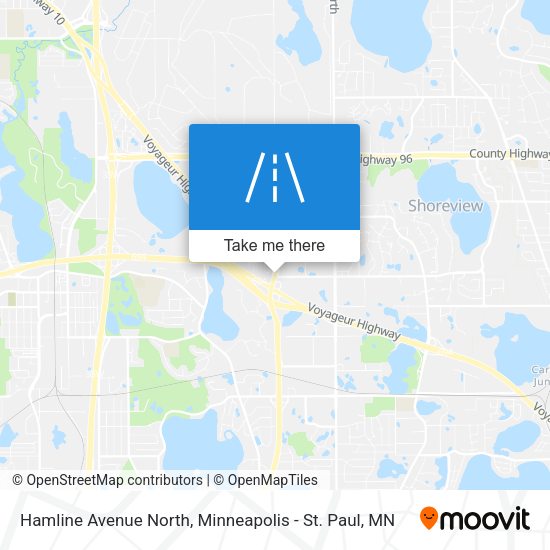 Mapa de Hamline Avenue North