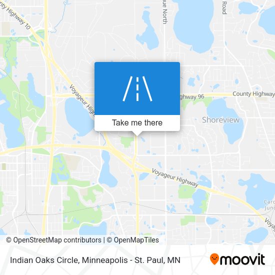 Indian Oaks Circle map