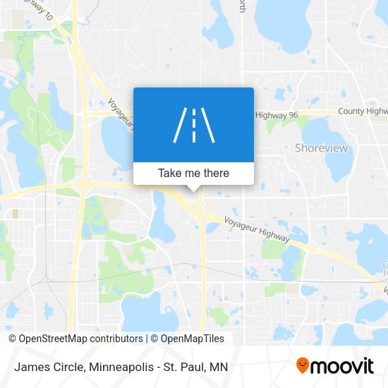 James Circle map