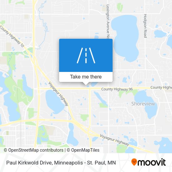 Mapa de Paul Kirkwold Drive