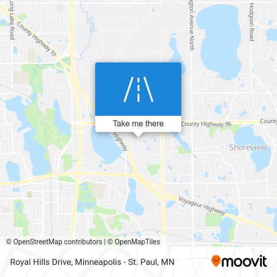 Royal Hills Drive map
