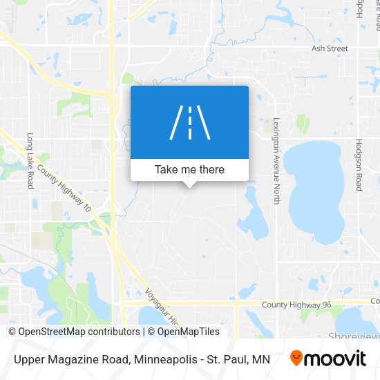 Upper Magazine Road map