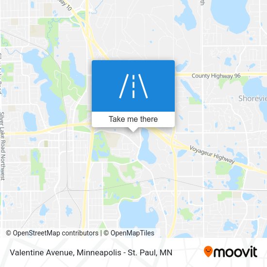 Valentine Avenue map