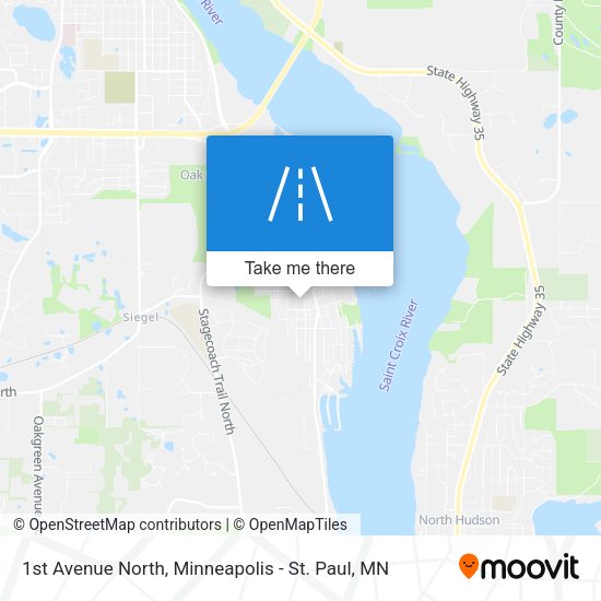 Mapa de 1st Avenue North