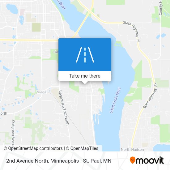 2nd Avenue North map