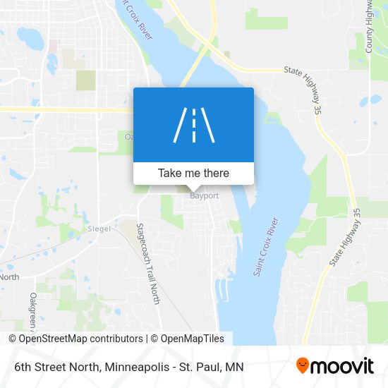 Mapa de 6th Street North