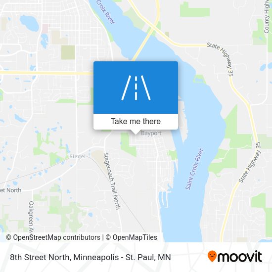 8th Street North map
